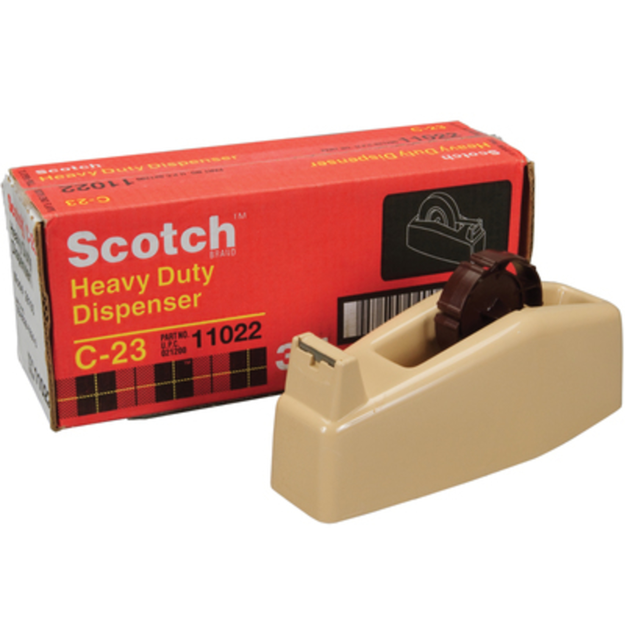 Scotch 3M C23 Table Top Tape Dispenser - 3in. Core, Putty, Model# TD3MC23